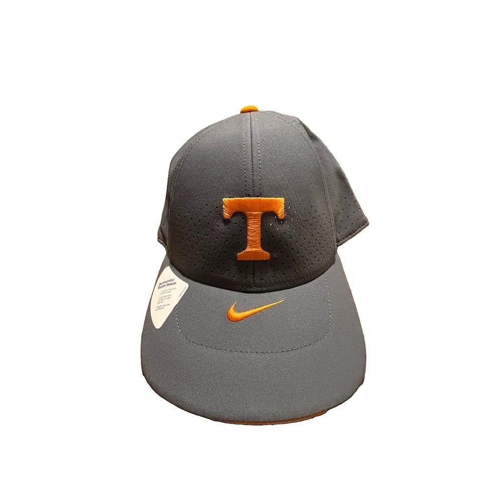 Nike Tennessee Volunteers Dri-Fit Grey/Orange Football Team Issued Ball Cap NWT
